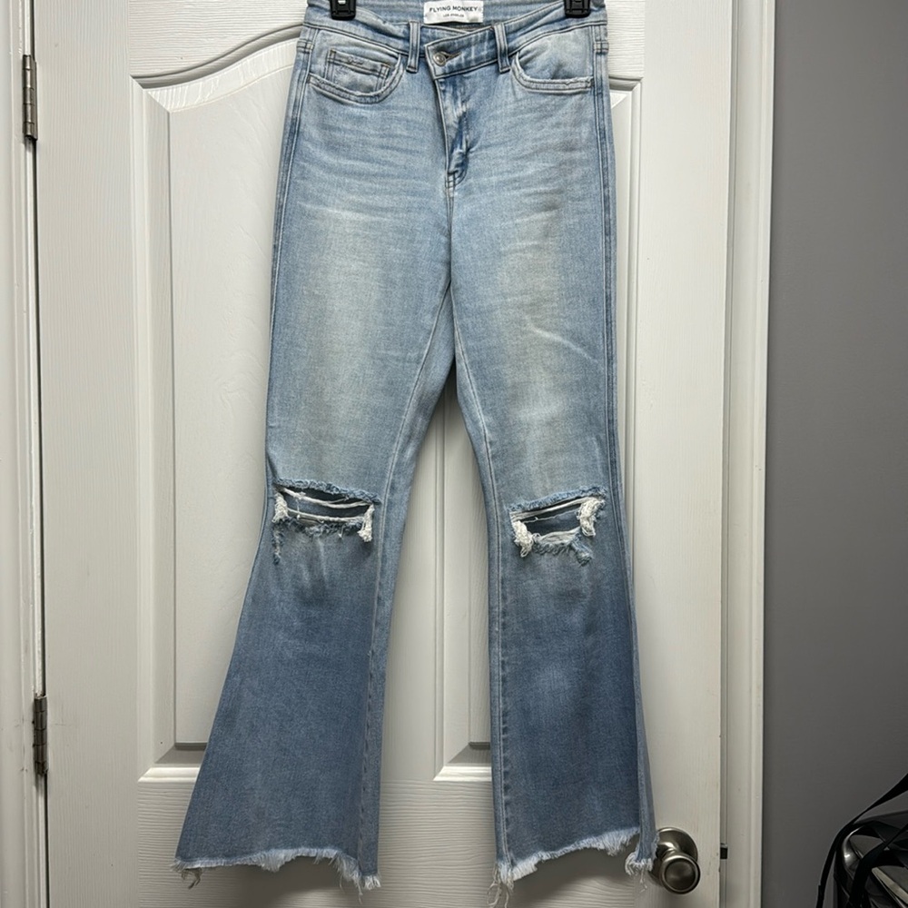 Flying Monkey high rise flare jeans 26x29